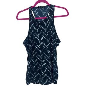 The North Face Tank Top Women's Large‎ Racerback Chevron Print Athletic Active